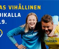 Suomi Ruotsi -ottelu stadikalla 3. - 4.9.