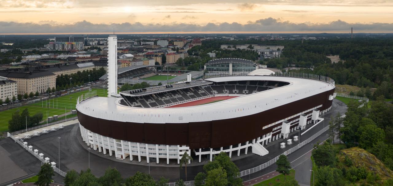 Ilmakuva stadionista