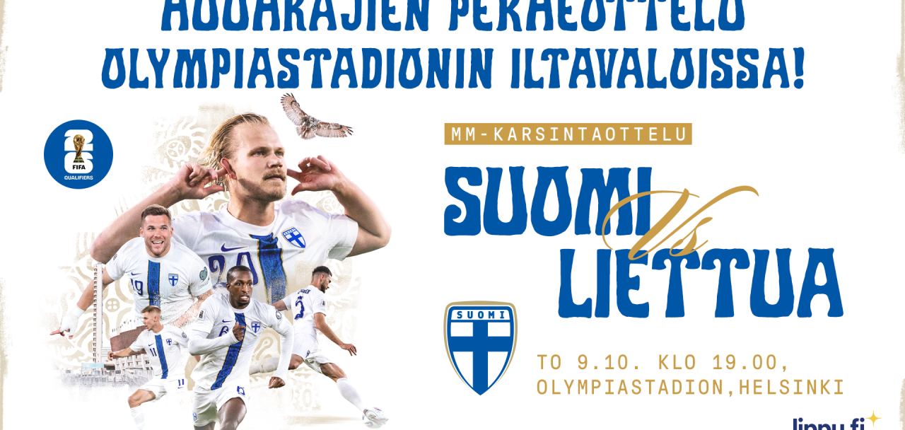Suomi-Liettua ottelumainos
