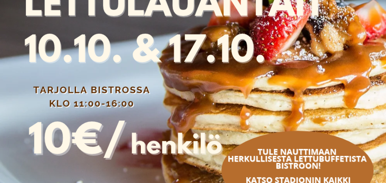 Syysloma ja lettulauantai