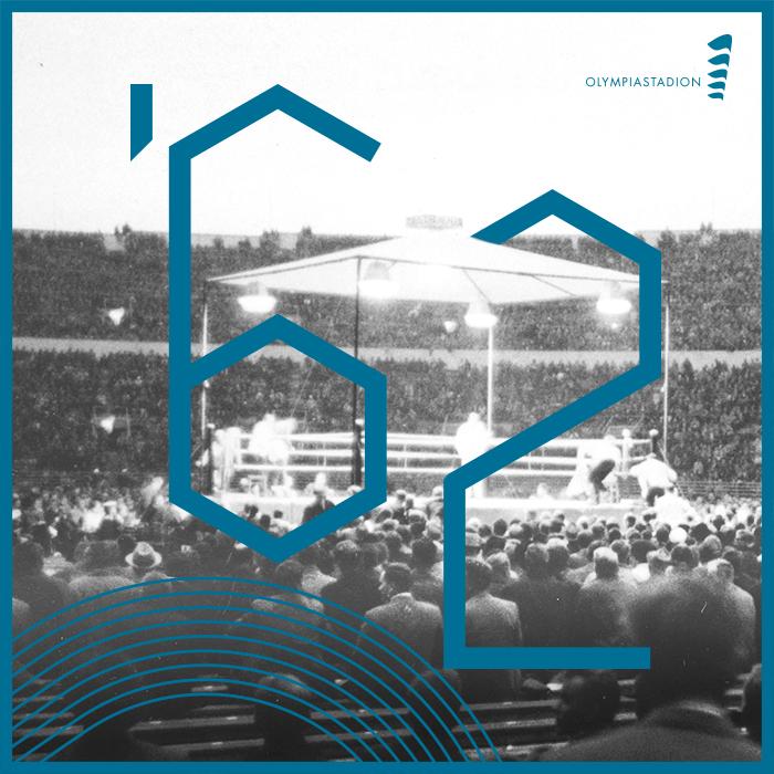 Kuvituskuva vuoden 1969 Pohjoismaiden ensimmäisestä MM-nyrkkeilyottelusta Helsingin Olympiastadionilla