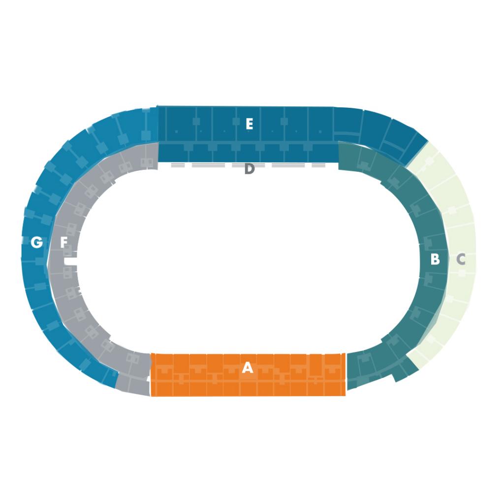 Uudistetun Olympiastadionin päivitetty katsomokartta